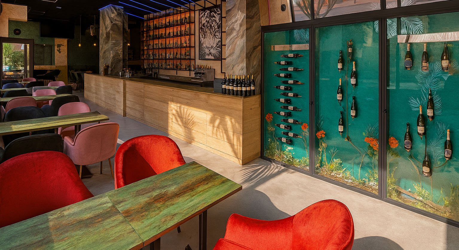 Logotipo Sauvagge con textura de hojas